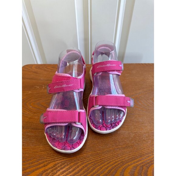Eddie Bauer Youth Girl's Adjustable Strap River Sandals Cascadia Pink Size 2 - Picture 6 of 15